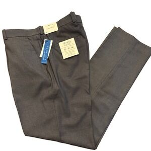 Perry Ellis Men's Travel Luxe BLK Minimalist Slim Fit Dress Pants Trousers 34x32